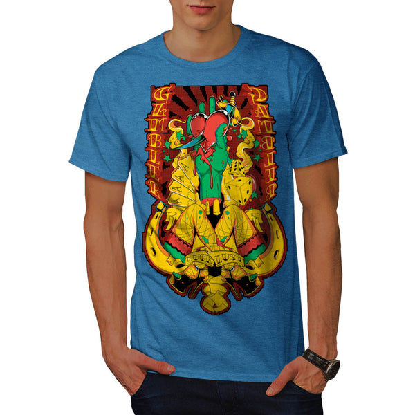 Gambler Luck Lust Sin Mens T-Shirt