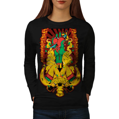 Gambler Luck Lust Sin Womens Long Sleeve T-Shirt