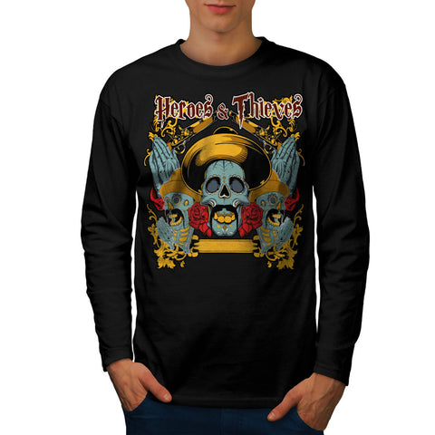 Heroes Thieves Mexico Mens Long Sleeve T-Shirt