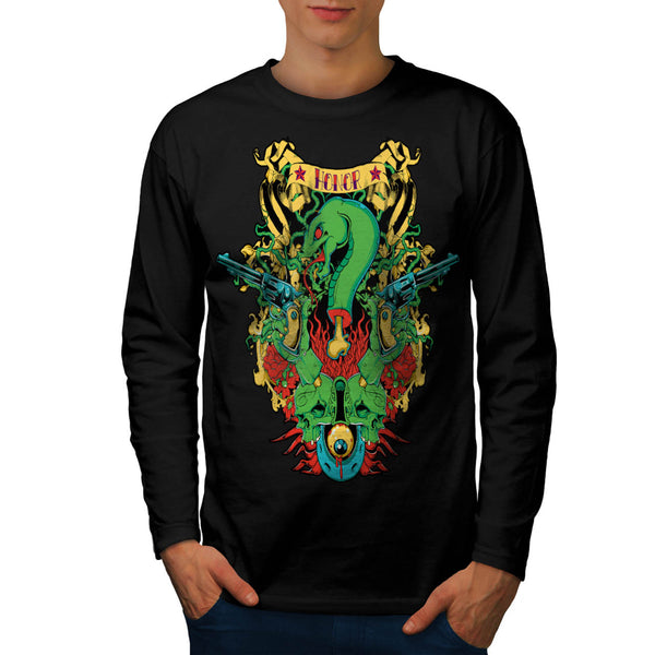 Dragon Death Honour Mens Long Sleeve T-Shirt