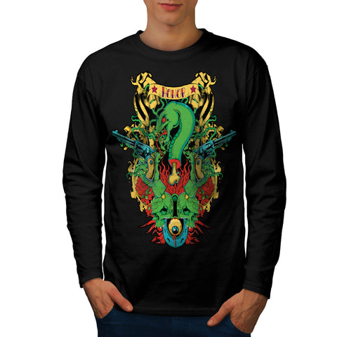 Dragon Death Honour Mens Long Sleeve T-Shirt
