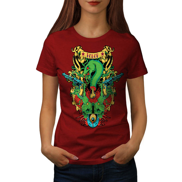 Dragon Death Honour Womens T-Shirt