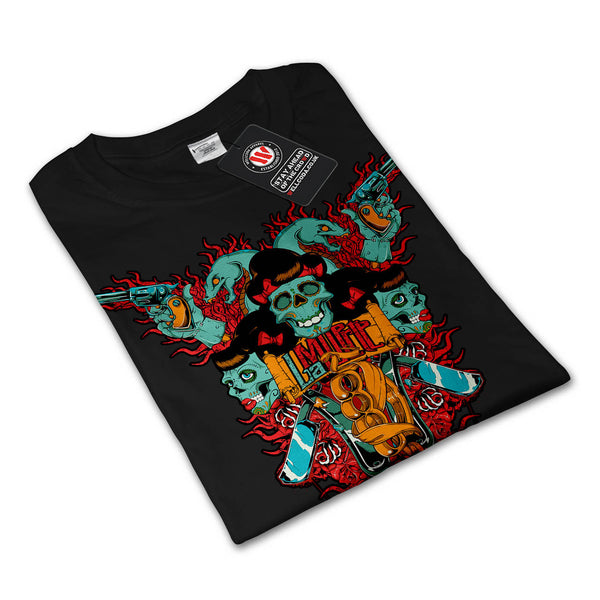 Skull Blade Monster Mens Long Sleeve T-Shirt