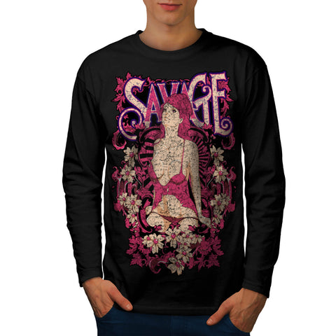 Savage Beauty Lust Mens Long Sleeve T-Shirt