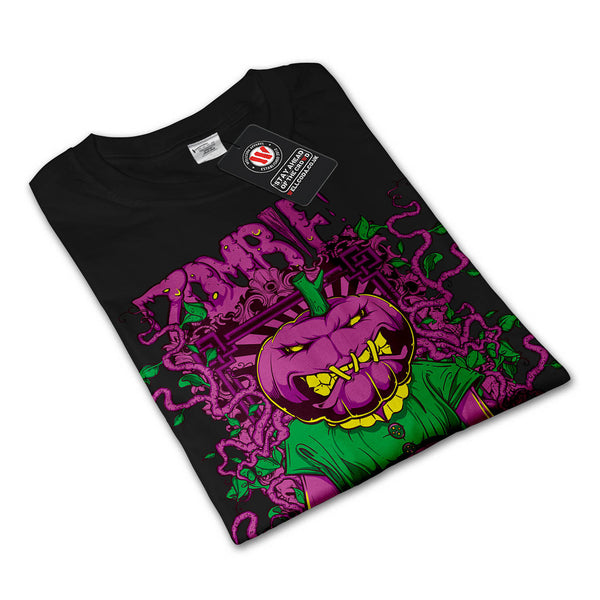 Zombie Pumpkin Ghost Mens Long Sleeve T-Shirt