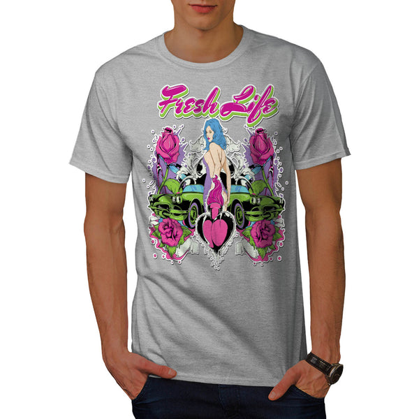 Fresh Life Motor Car Mens T-Shirt