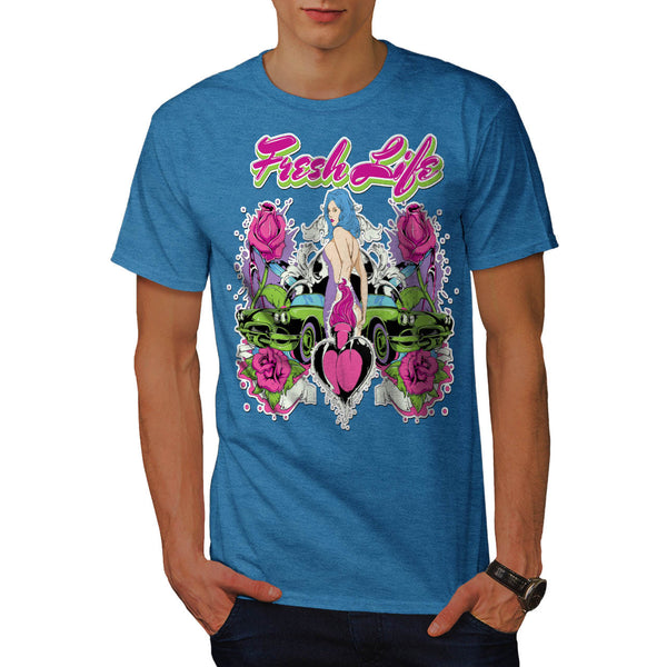 Fresh Life Motor Car Mens T-Shirt