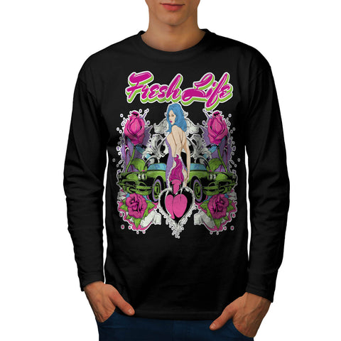 Fresh Life Motor Car Mens Long Sleeve T-Shirt