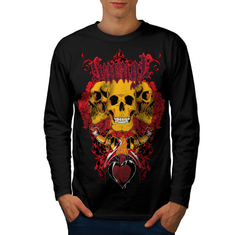 Savage Monster Death Mens Long Sleeve T-Shirt