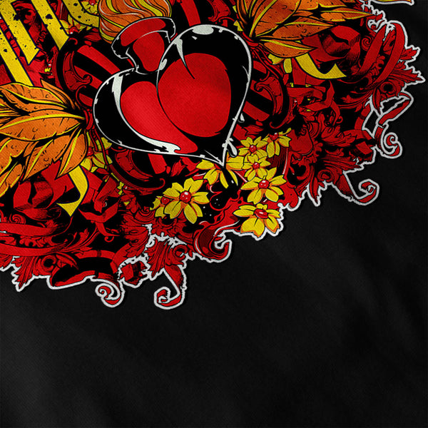 Savage Love Heart USA Mens Long Sleeve T-Shirt