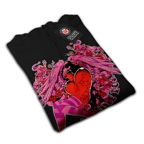 Cartoon Love Girl Fly Mens Hoodie