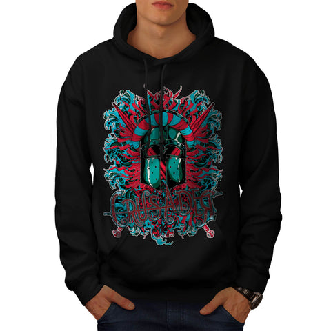 Crusader Knight Hero Mens Hoodie
