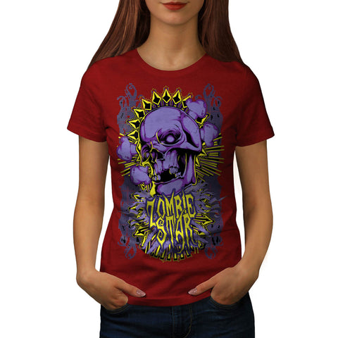 Monster Zombie Star Womens T-Shirt