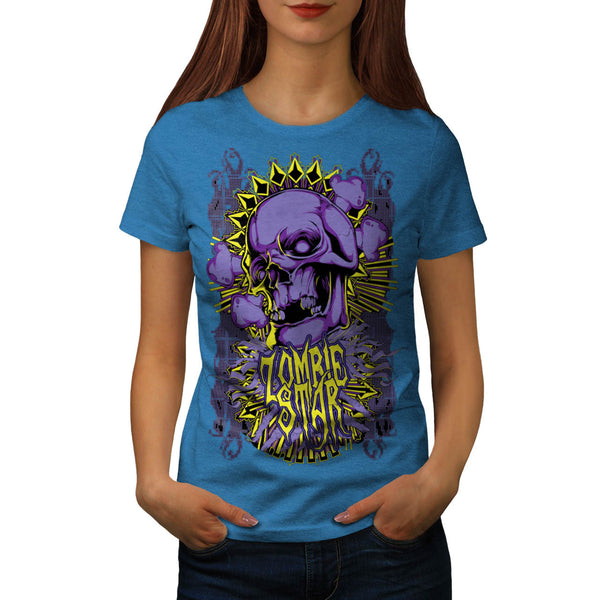 Monster Zombie Star Womens T-Shirt