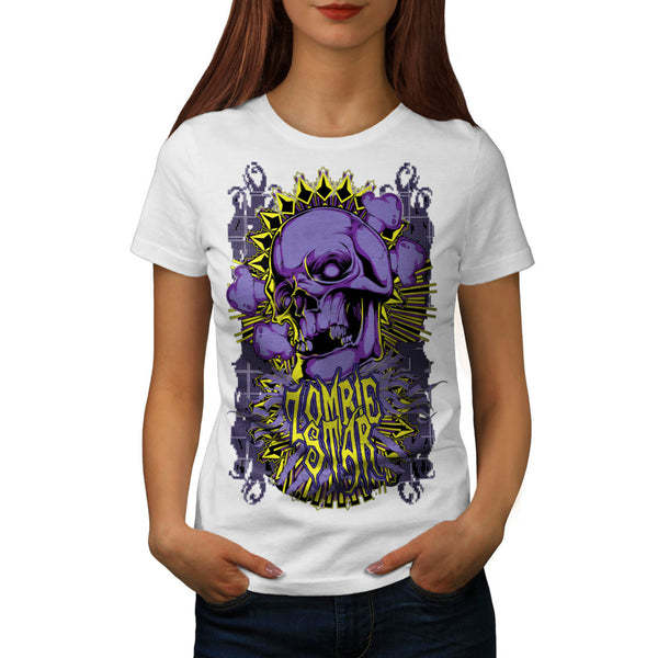 Monster Zombie Star Womens T-Shirt