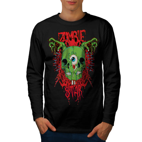 Monster Zombie Evil Mens Long Sleeve T-Shirt