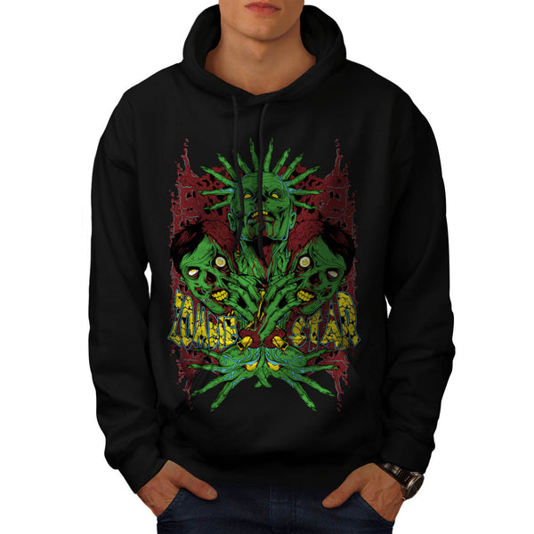 Monster Zombie Star Mens Hoodie