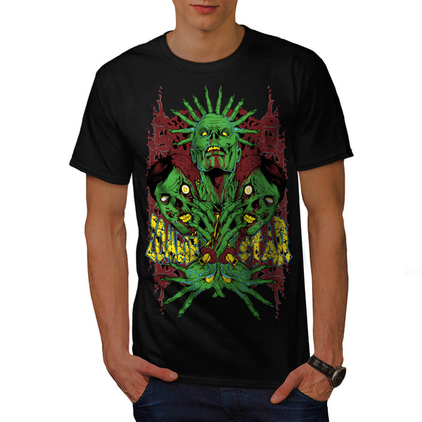 Monster Zombie Star Mens T-Shirt