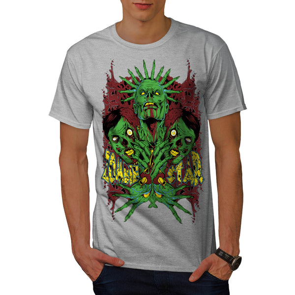 Monster Zombie Star Mens T-Shirt