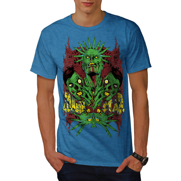 Monster Zombie Star Mens T-Shirt
