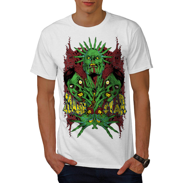 Monster Zombie Star Mens T-Shirt