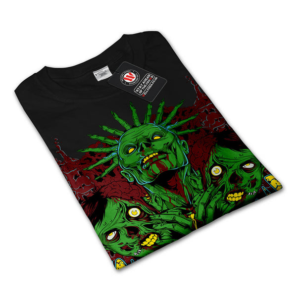 Monster Zombie Star Mens Long Sleeve T-Shirt