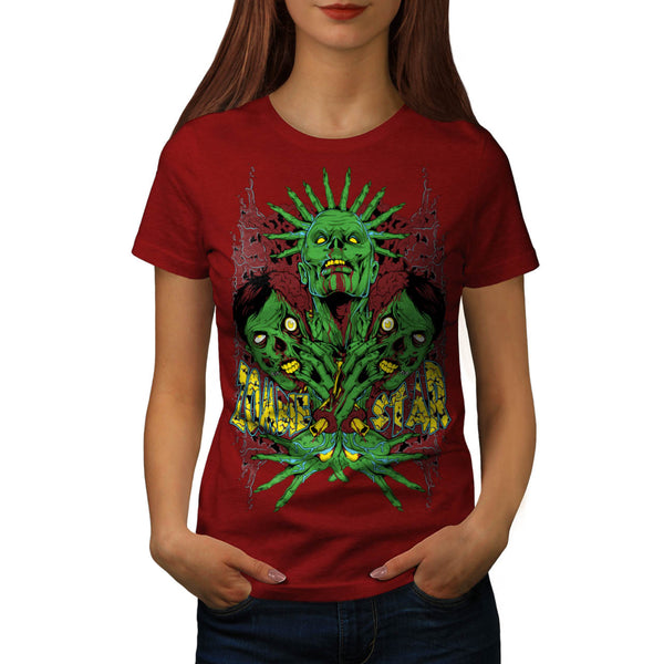 Monster Zombie Star Womens T-Shirt