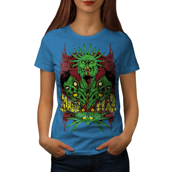 Monster Zombie Star Womens T-Shirt