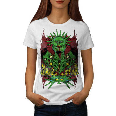 Monster Zombie Star Womens T-Shirt