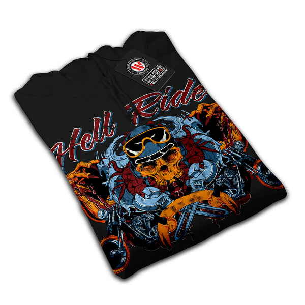 Hell Rider Chopper Mens Hoodie