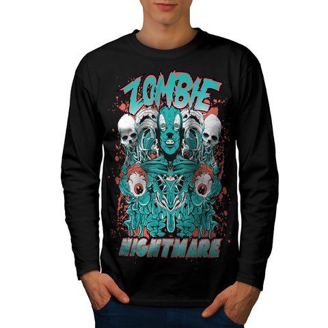 Dead Zombie Nightmare Mens Long Sleeve T-Shirt