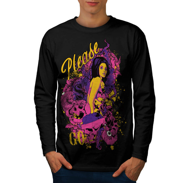 Please Go Attack Life Mens Long Sleeve T-Shirt