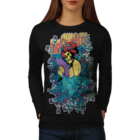 Japan Hell Ghost Lady Womens Long Sleeve T-Shirt