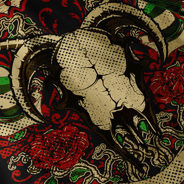 Dark Poison Goat Head Mens Long Sleeve T-Shirt