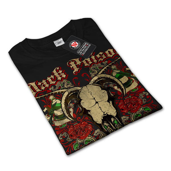 Dark Poison Goat Head Mens Long Sleeve T-Shirt