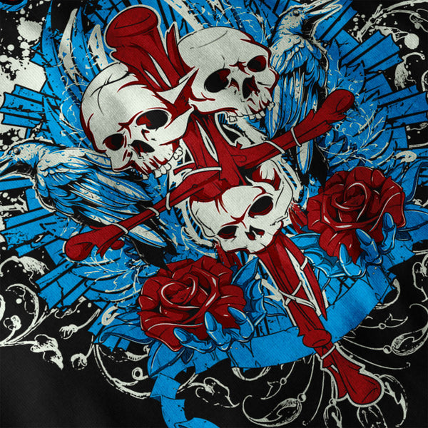Believe Suffer Skull Mens Long Sleeve T-Shirt