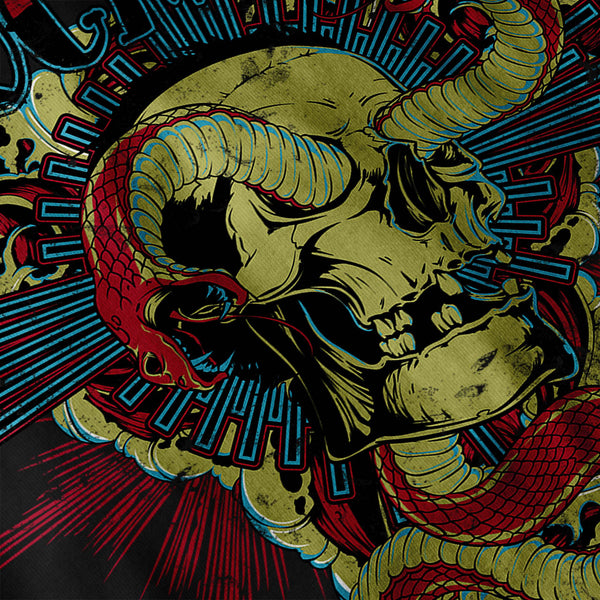 Snake Apocalypse Bite Mens Long Sleeve T-Shirt