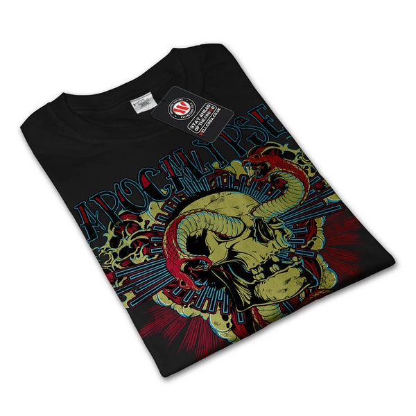 Snake Apocalypse Bite Mens Long Sleeve T-Shirt