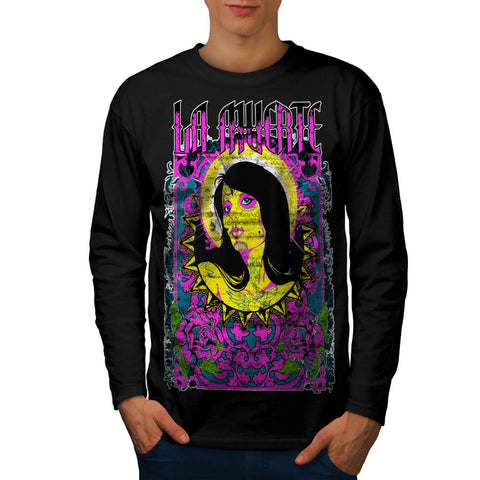 La Muerte Colour Lady Mens Long Sleeve T-Shirt