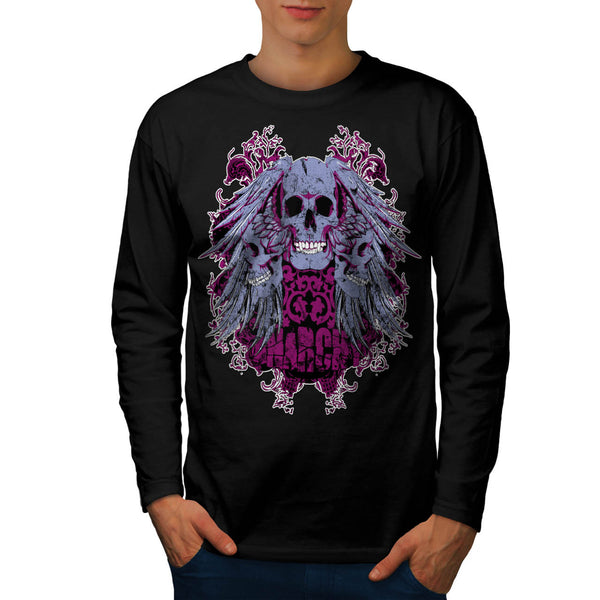 Anarchy Ghost Team Mens Long Sleeve T-Shirt
