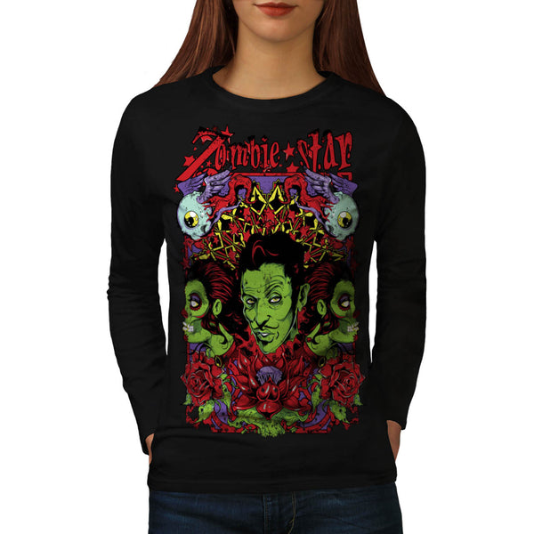 Zombie Star Group Wax Womens Long Sleeve T-Shirt