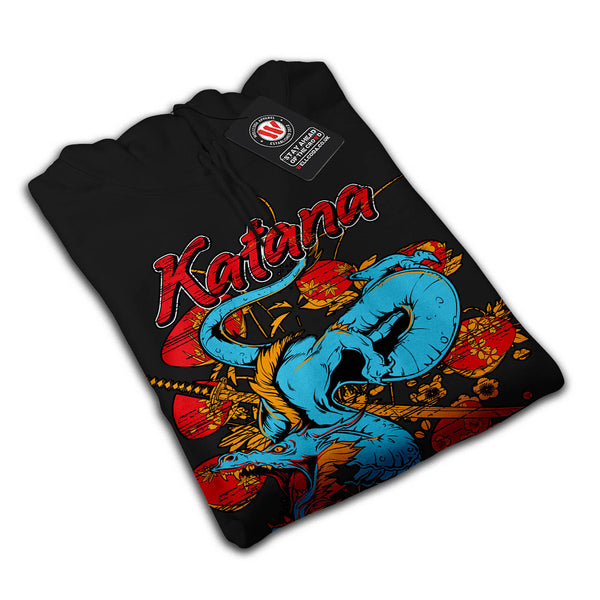 Katana Dragon Slayer Womens Hoodie