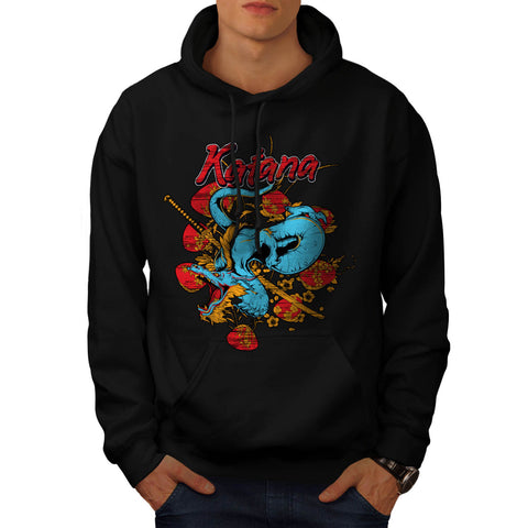 Katana Dragon Slayer Mens Hoodie