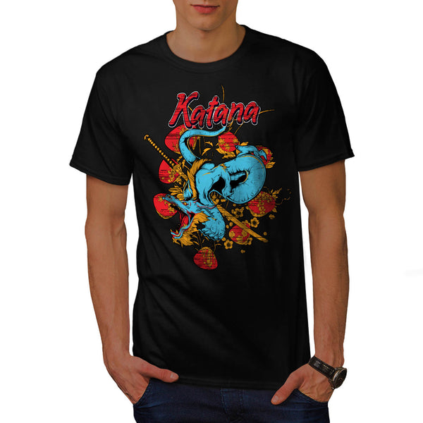 Katana Dragon Slayer Mens T-Shirt
