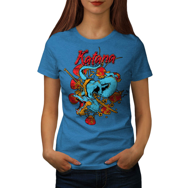 Katana Dragon Slayer Womens T-Shirt