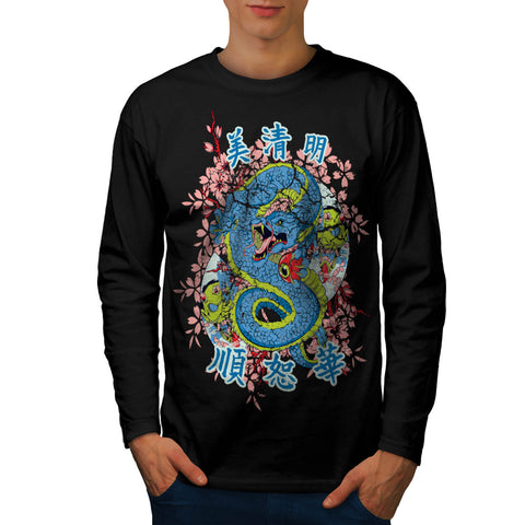 Dragon Chinese Legend Mens Long Sleeve T-Shirt