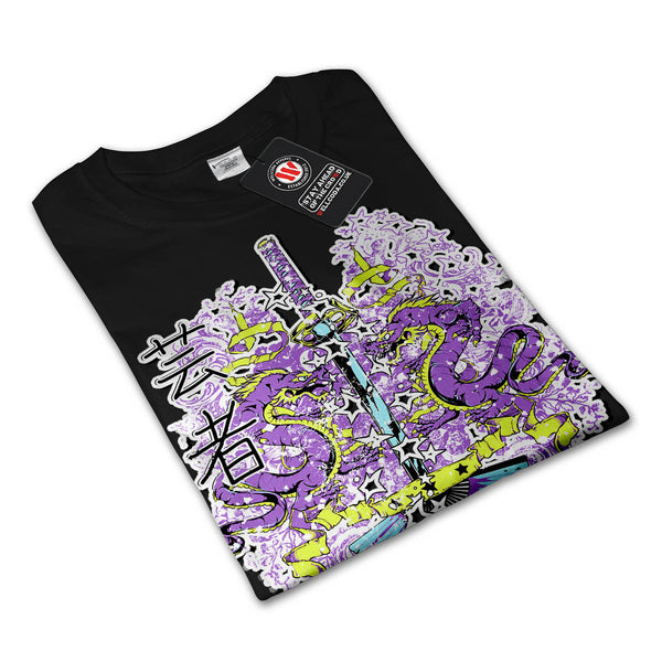 Chinese Dragon Sword Mens Long Sleeve T-Shirt