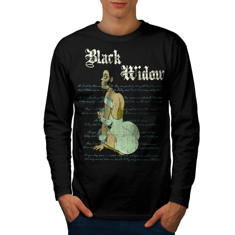 Black Widow Dress Mens Long Sleeve T-Shirt