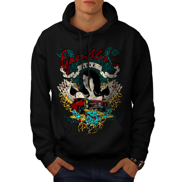 Gambler Beginner Luck Mens Hoodie
