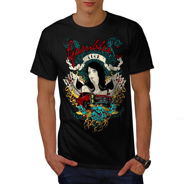 Gambler Beginner Luck Mens T-Shirt